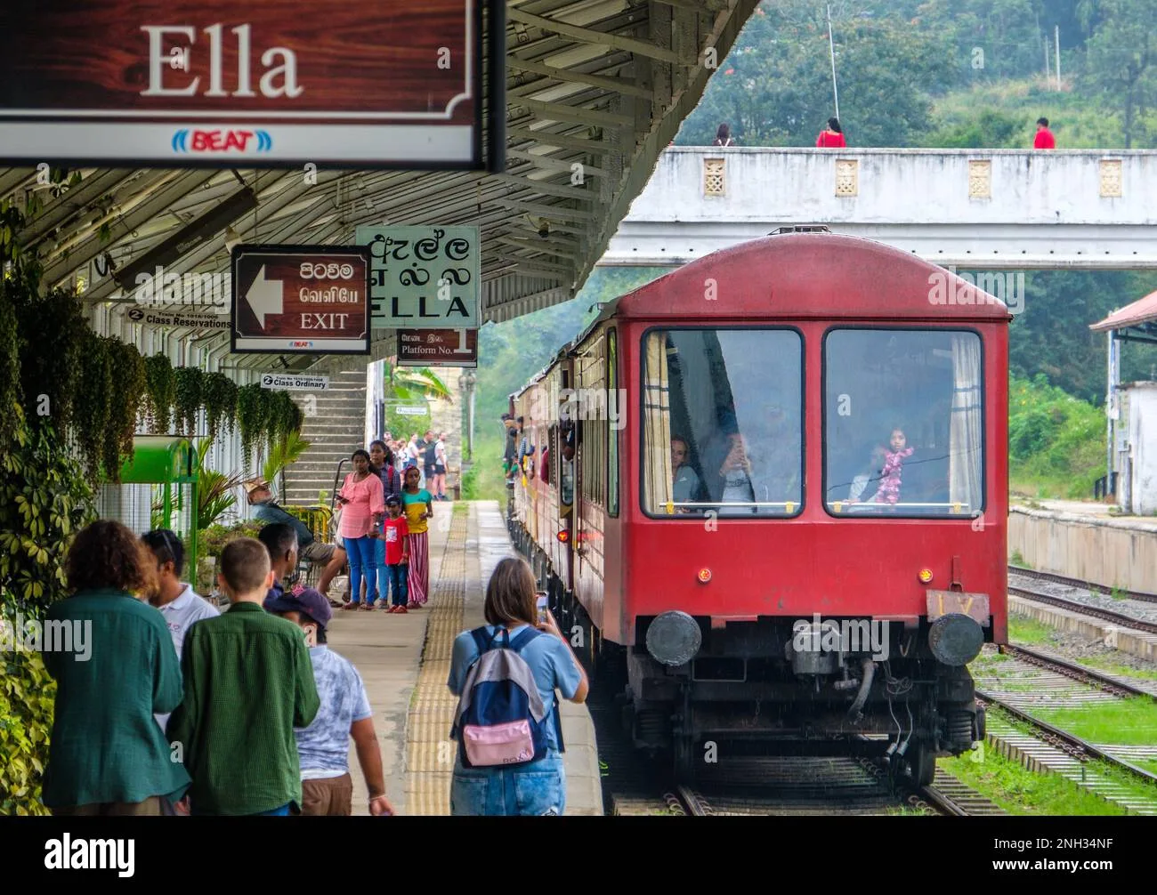 Train Journey to Ella near Ella Town, Sri Lanka